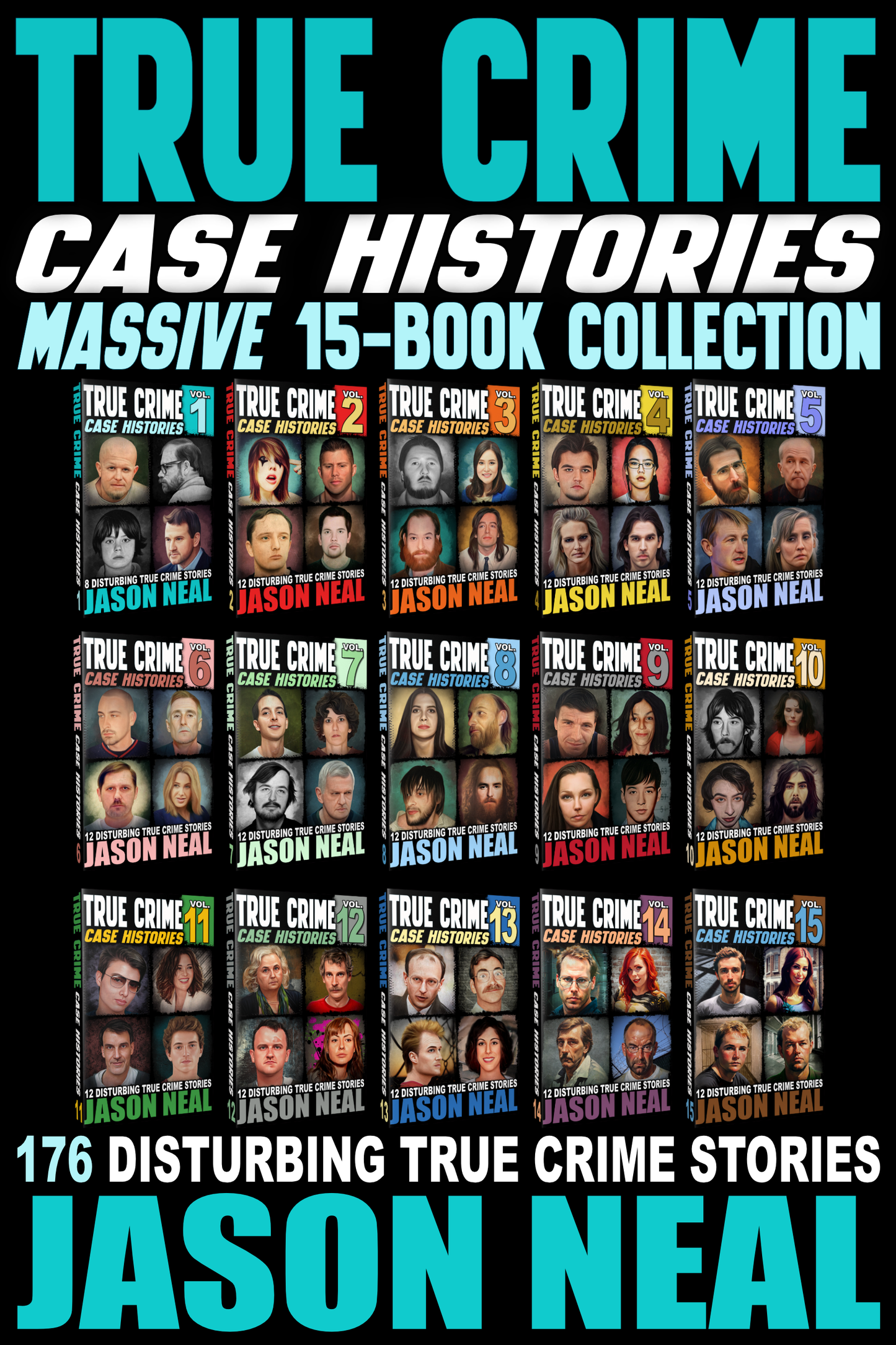 True Crime Case Histories: Massive 15-Book Collection (AUDIOBOOKS)